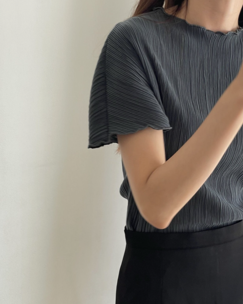 Pleated blouse