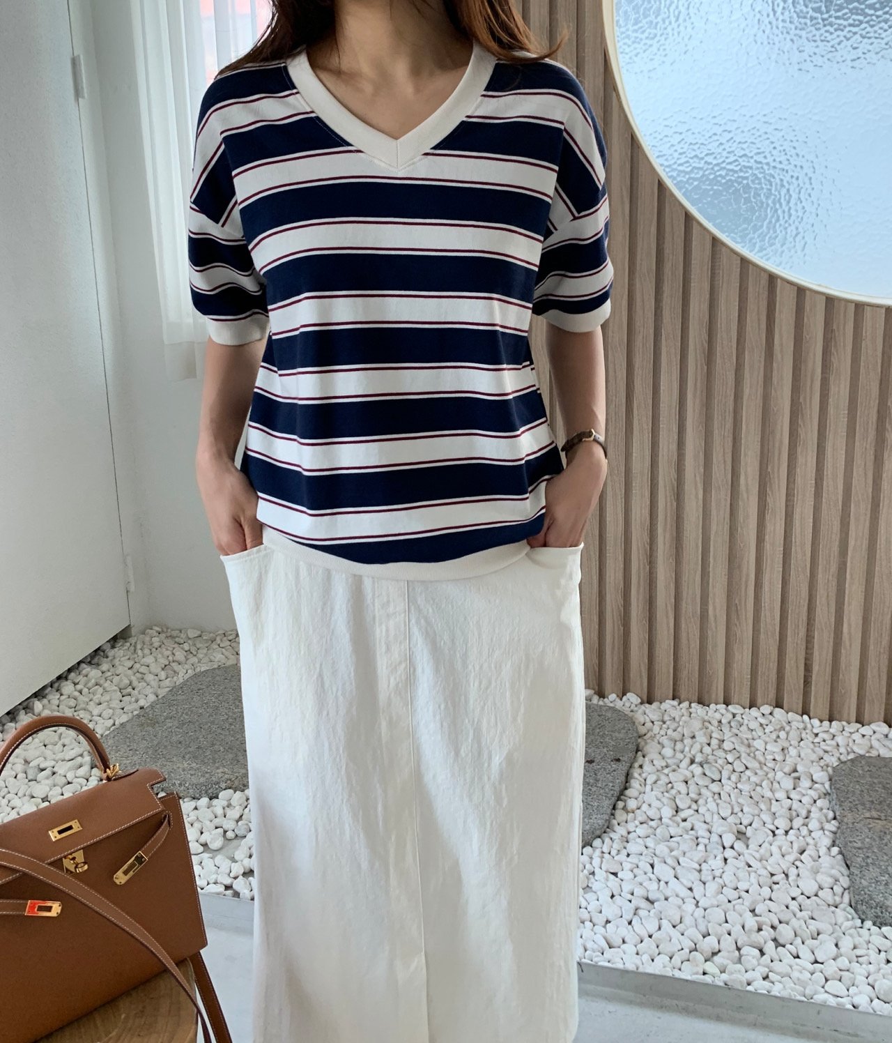 Summer striped sweatshirt