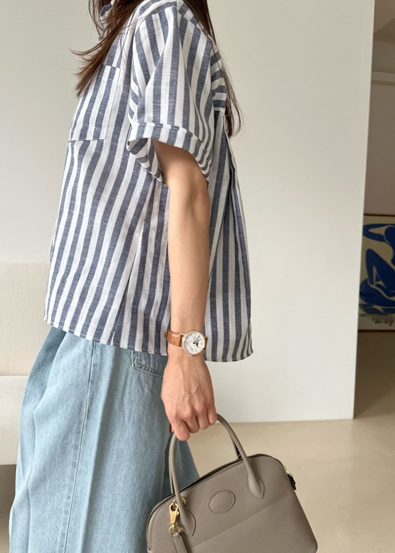Striped cotton shirt
