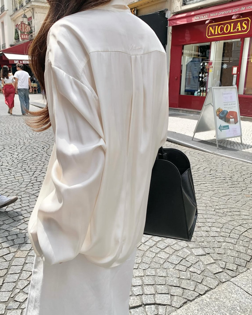 Silky pastel blouse