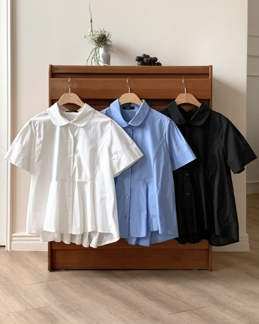 Back pleats shirt