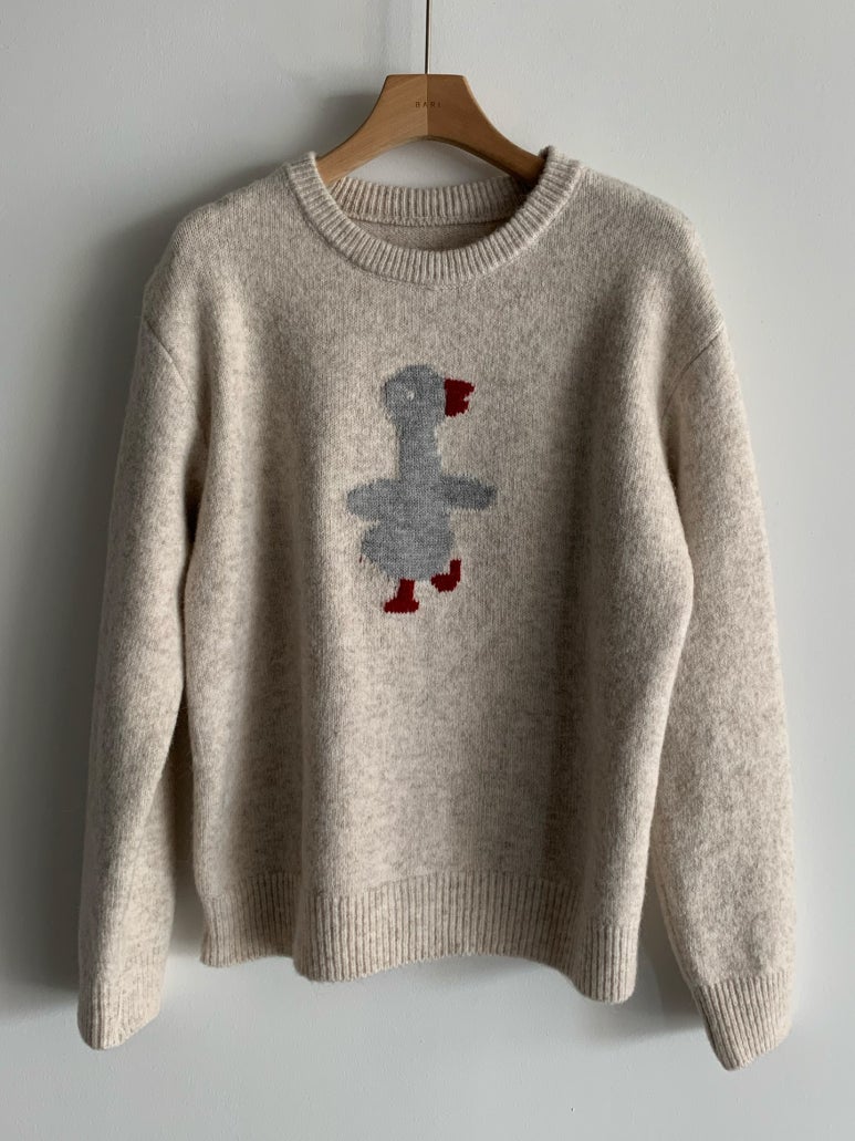 (F/W) Duck knit jumper