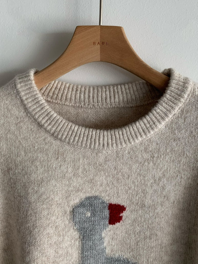 (F/W) Duck knit jumper