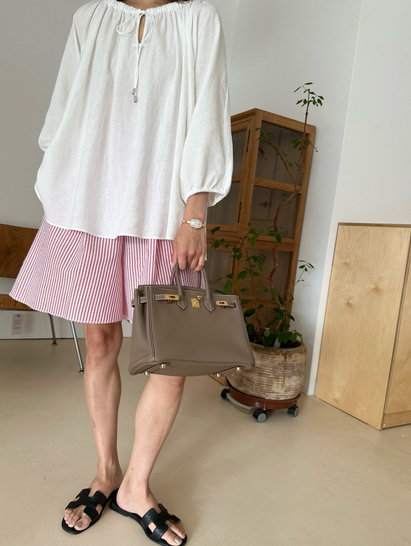 Linen bohemian blouse