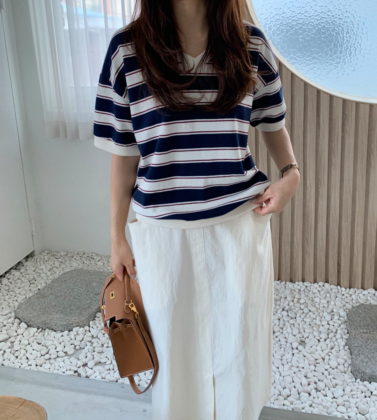 Summer striped sweatshirt