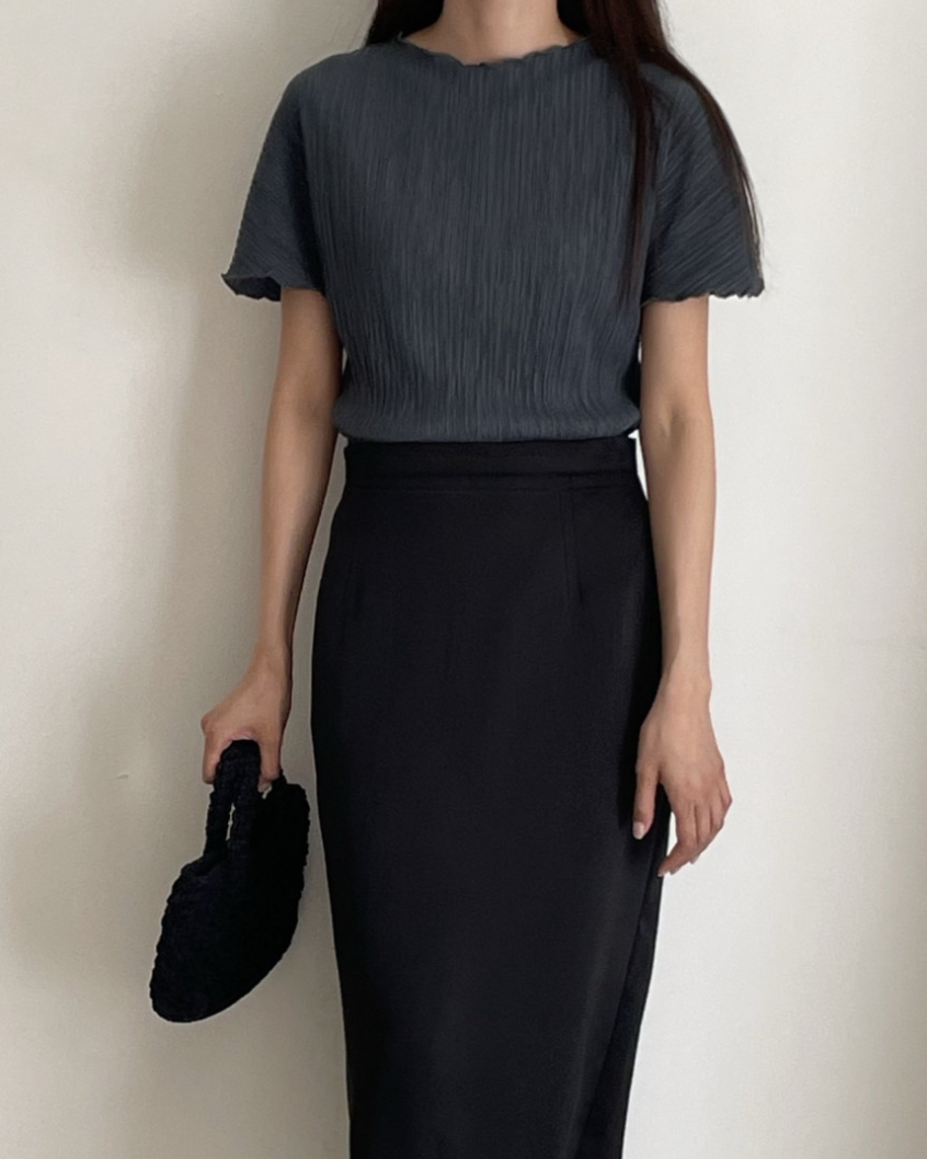 Pleated blouse
