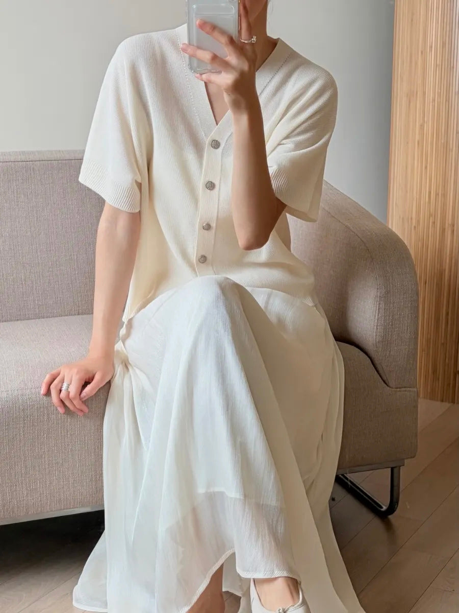 Silky organza skirt