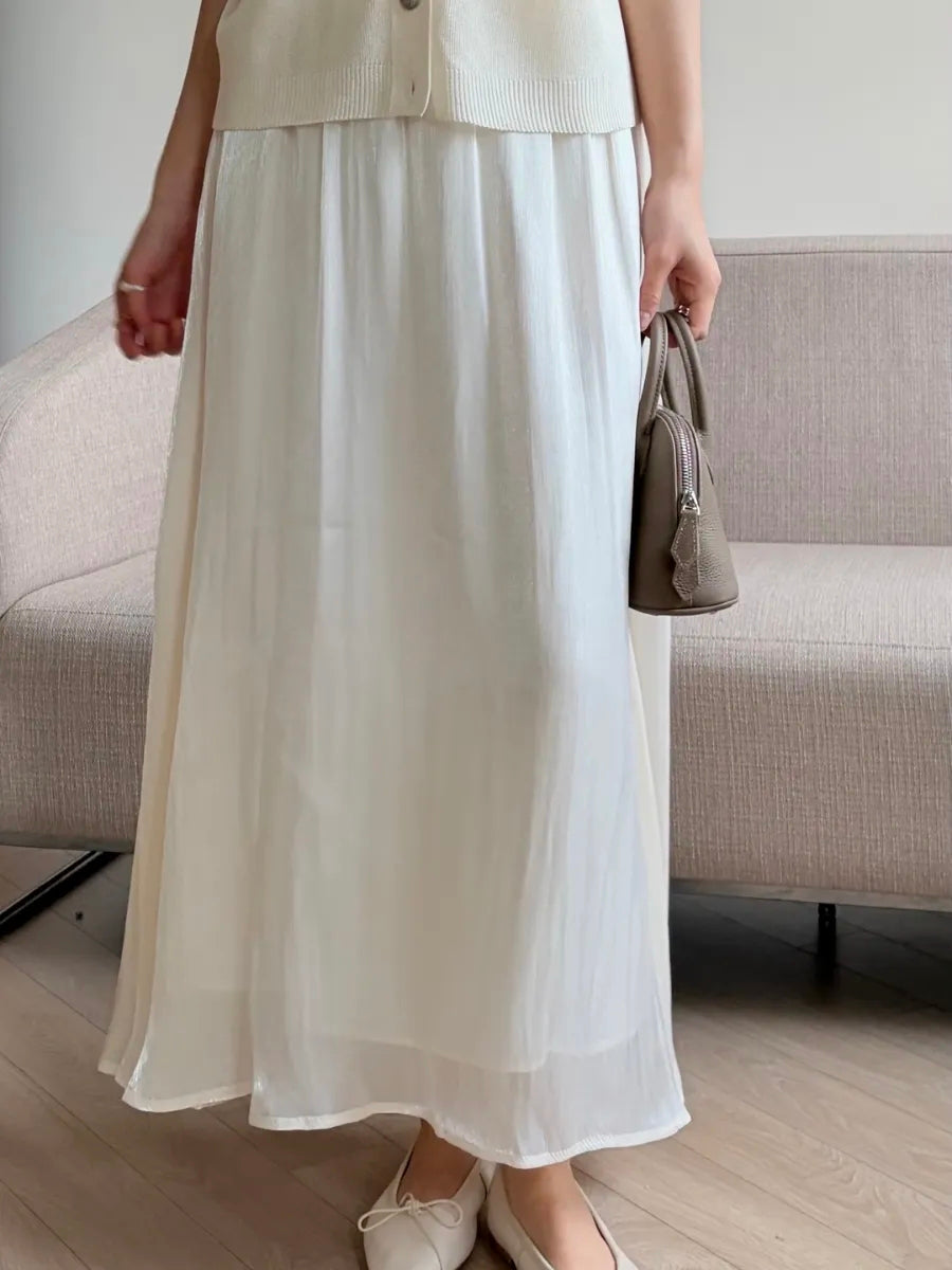 Silky organza skirt