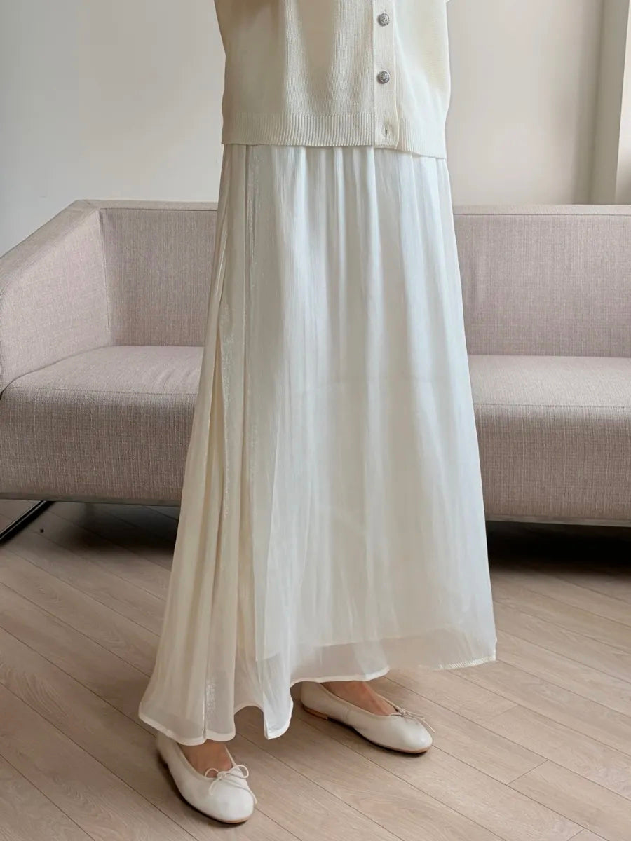 Silky organza skirt