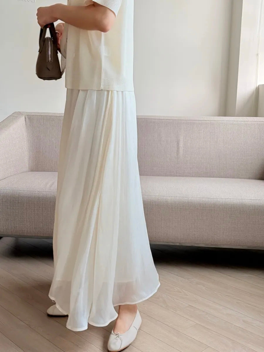 Silky organza skirt