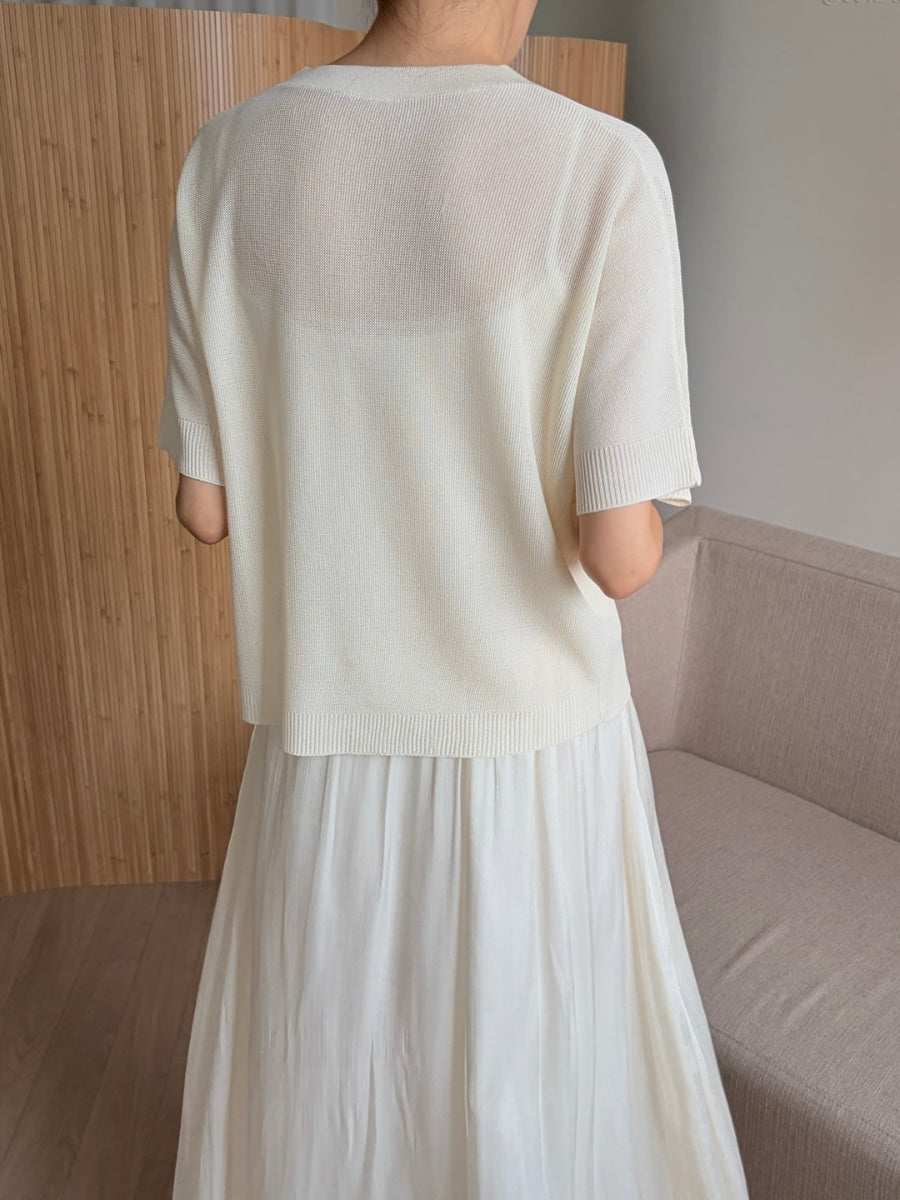 Silky organza skirt