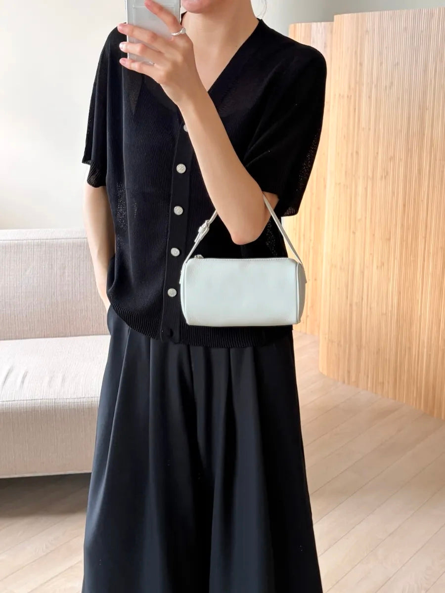 Silky wide-leg pants
