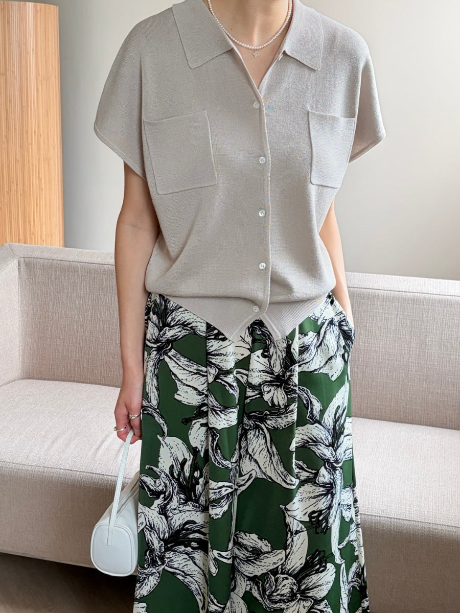 Floral wide pants