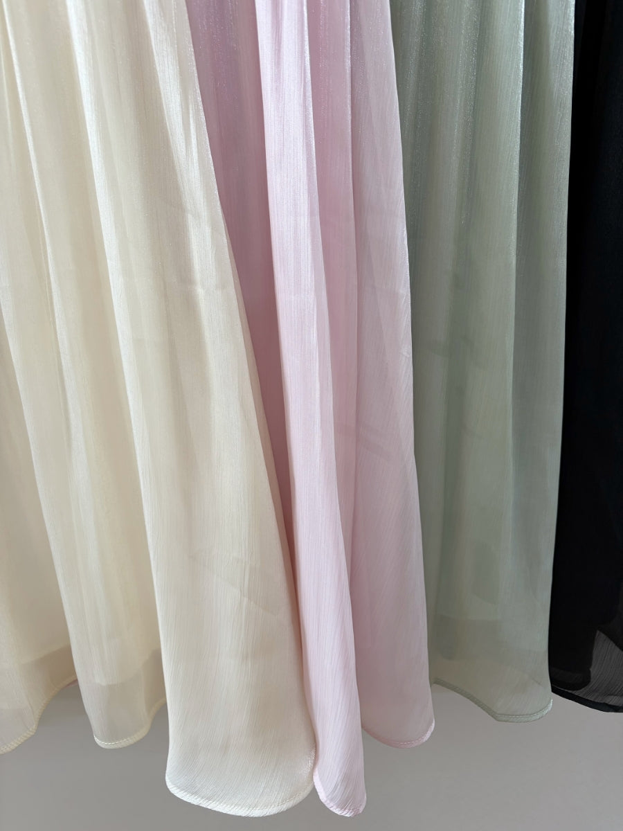 Silky organza skirt
