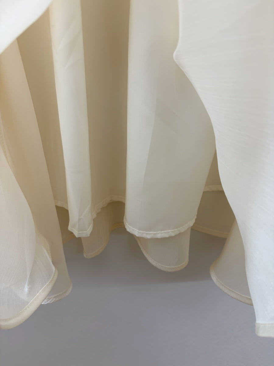 Silky organza skirt
