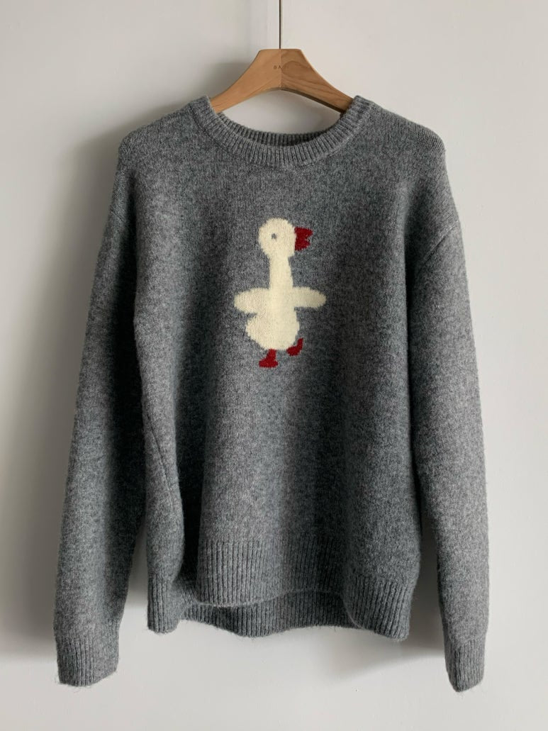 (F/W) Duck knit jumper