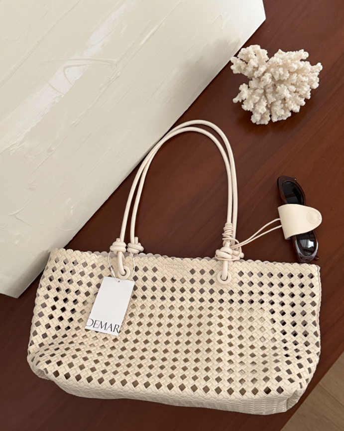 Eyelet shoulder bag