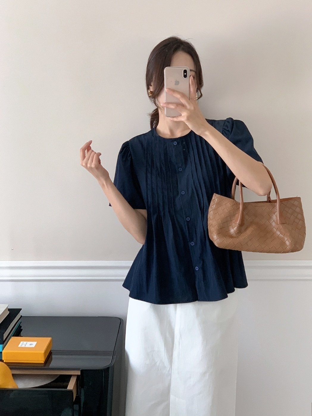 Pintuck blouse