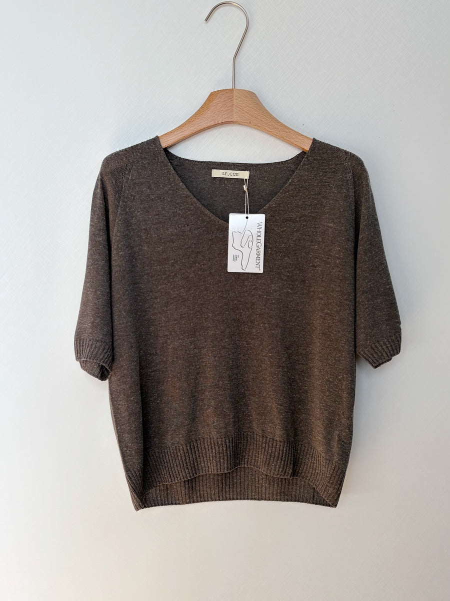 Linen wholegarment top