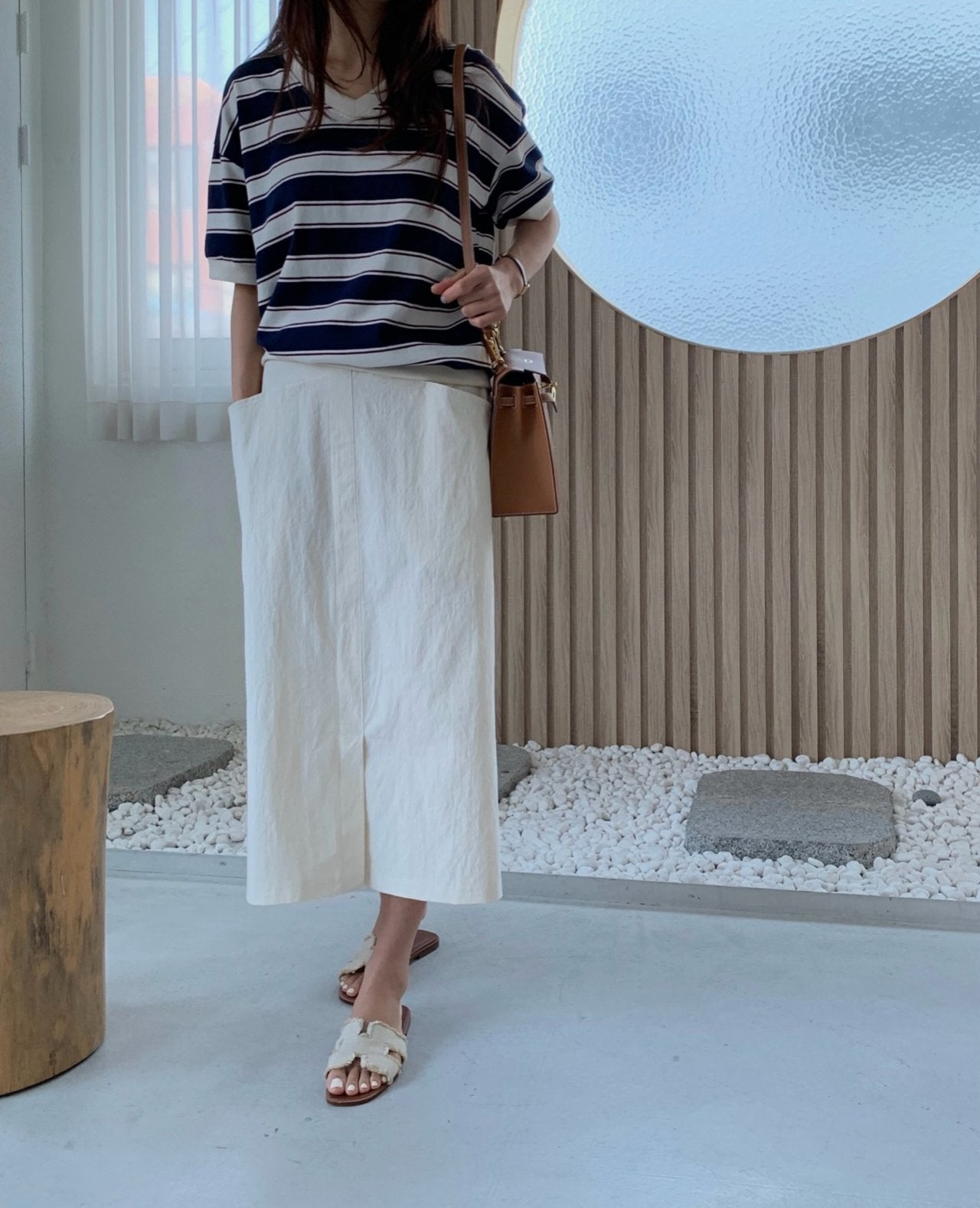 Summer striped sweatshirt