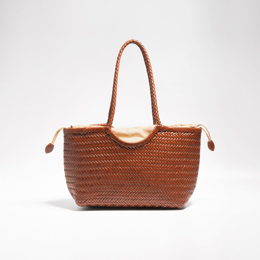 Braided leather bag