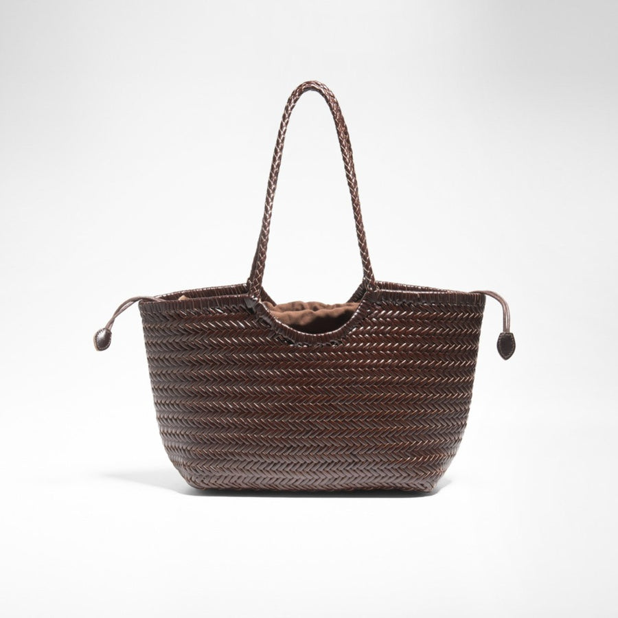 Braided leather bag