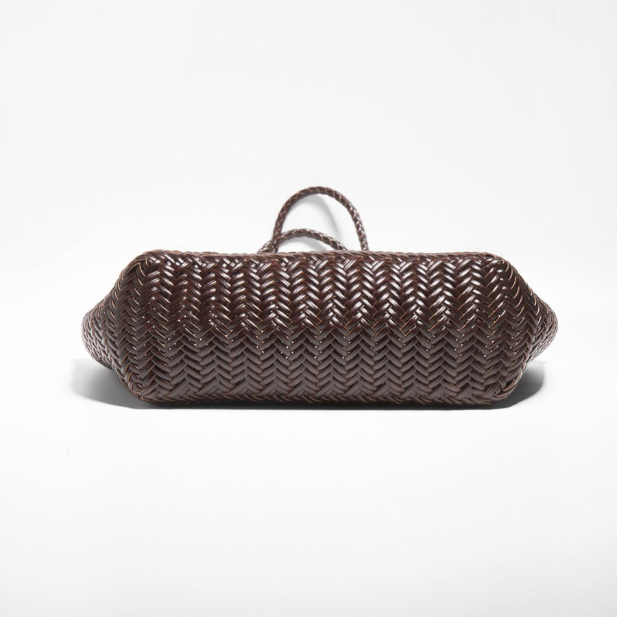 Braided leather bag