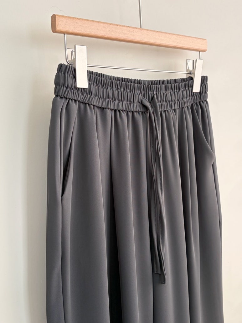 Silky wide leg pants