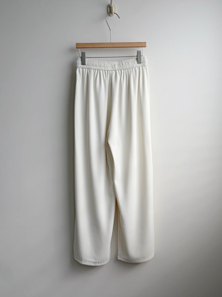Silky wide leg pants