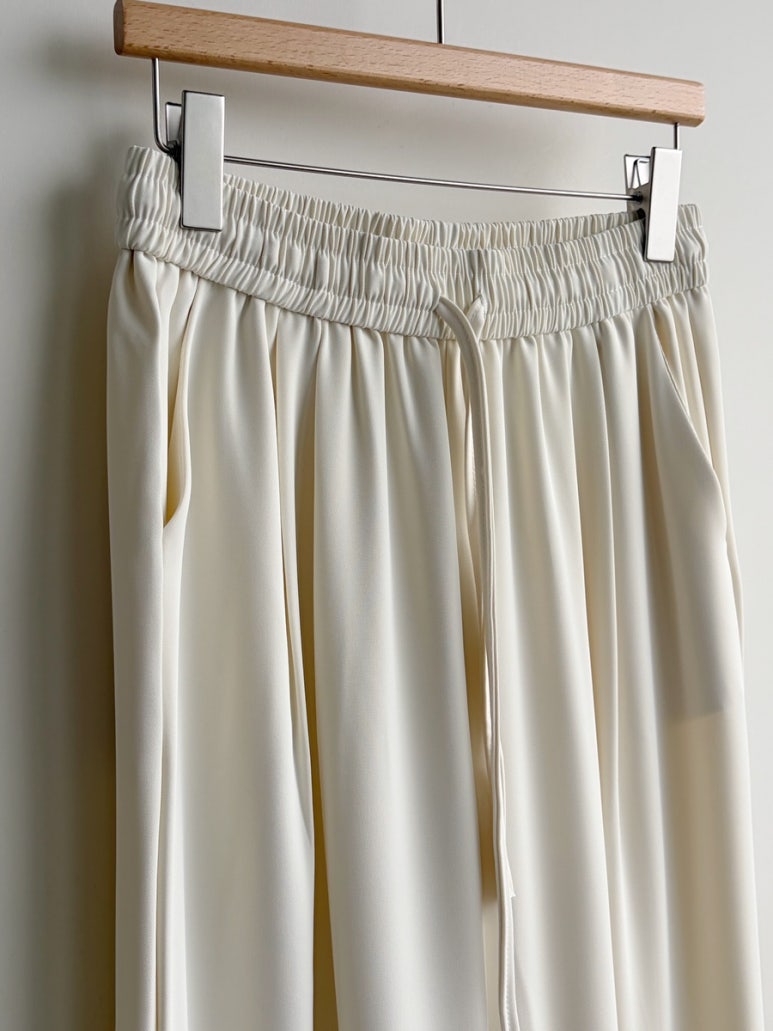 Silky wide leg pants