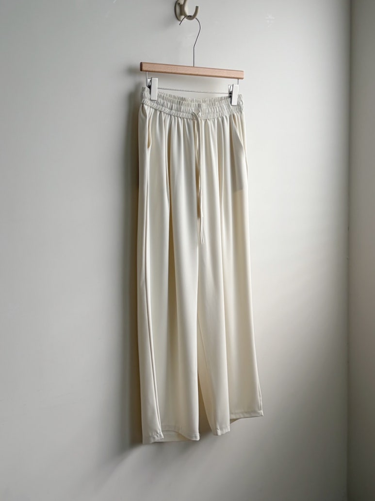 Silky wide leg pants