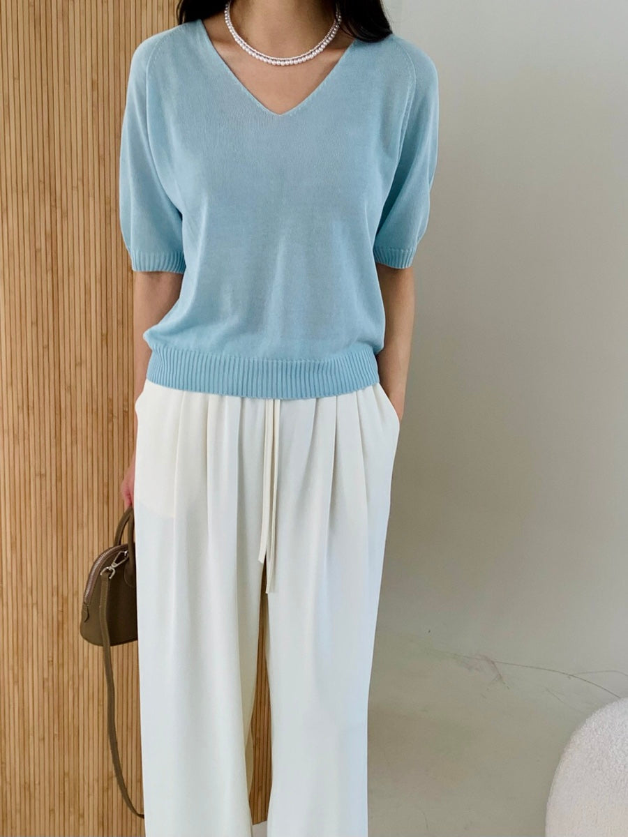 Silky wide leg pants