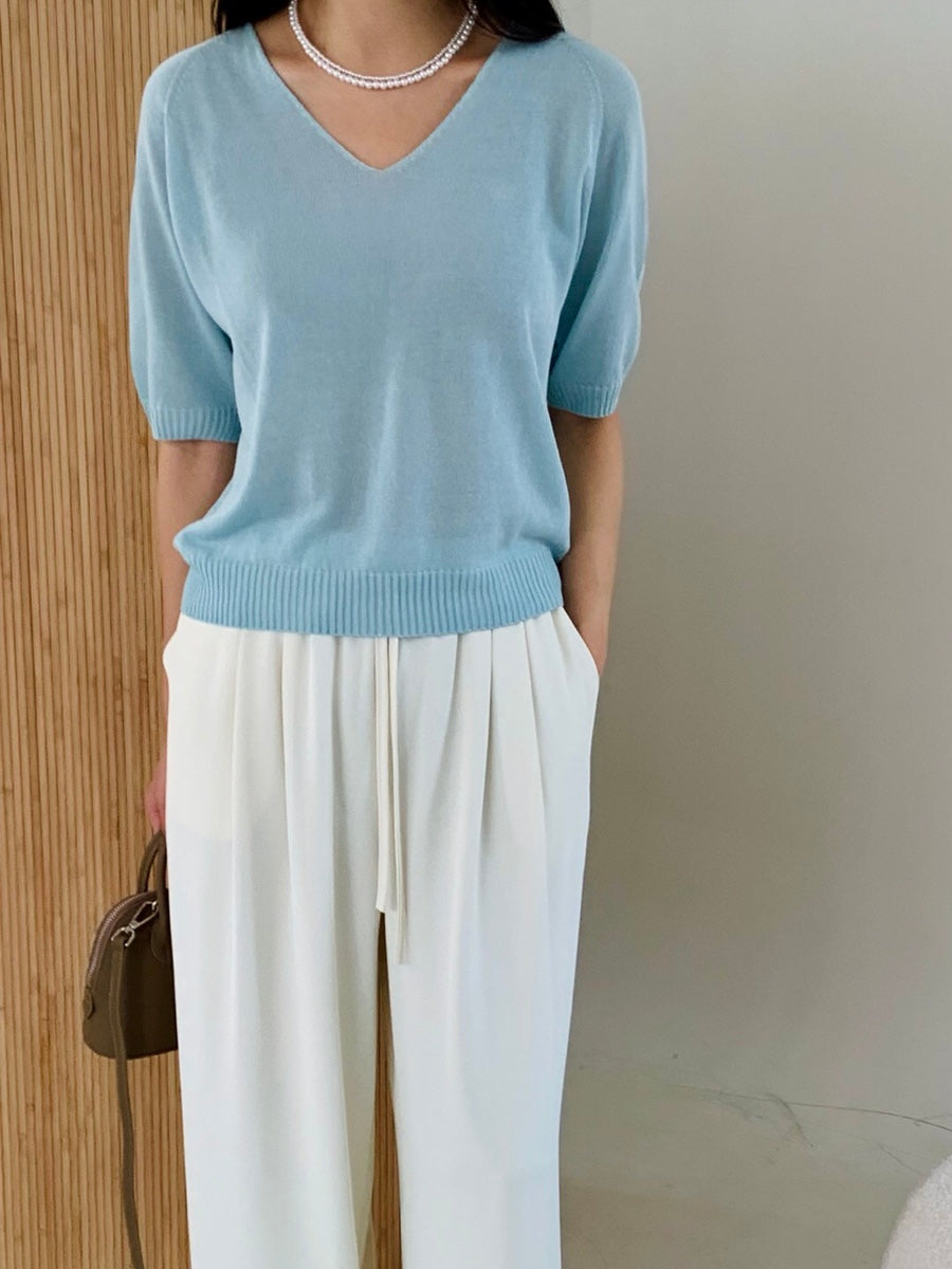 Silky wide leg pants