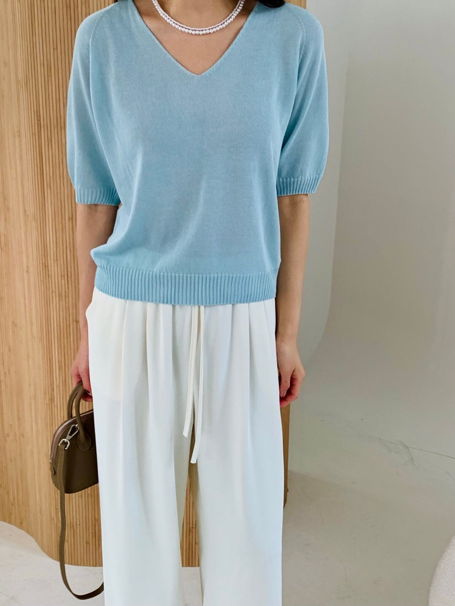 Linen wholegarment top