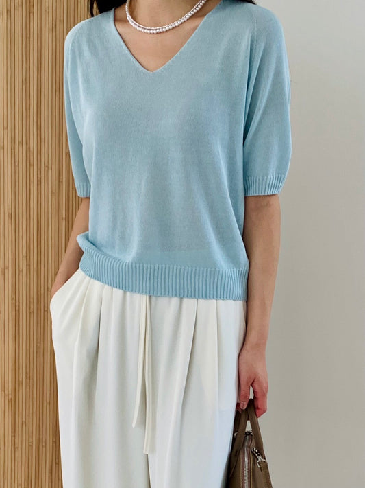 Linen wholegarment top