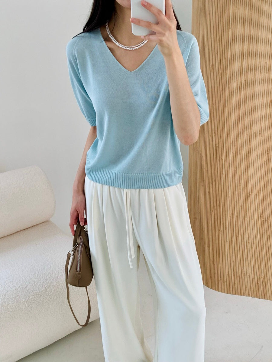 Silky wide leg pants