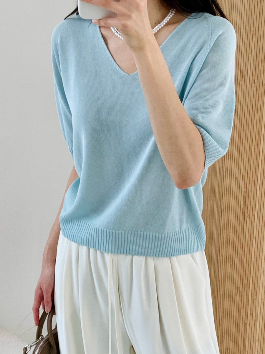 Linen wholegarment top