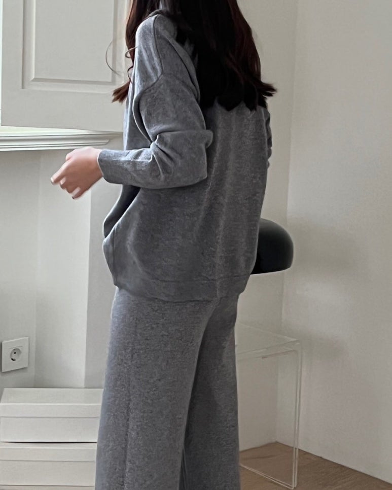 (F/W) Half neck knit set