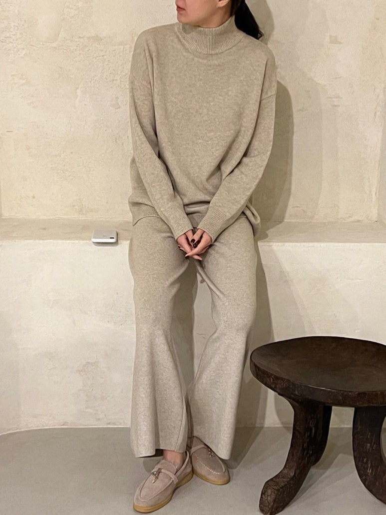 (F/W) Half neck knit set