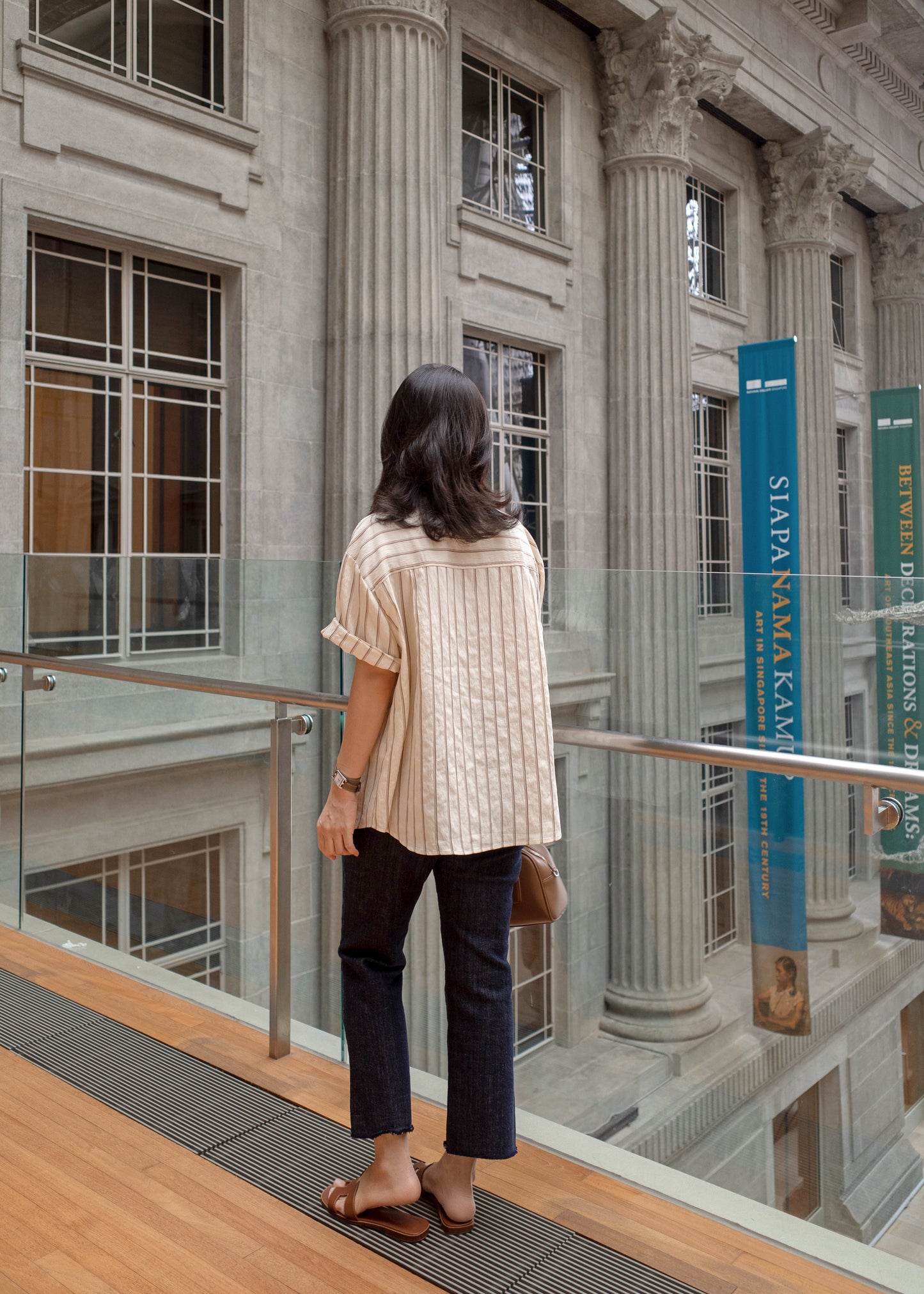 Boxy striped shirt