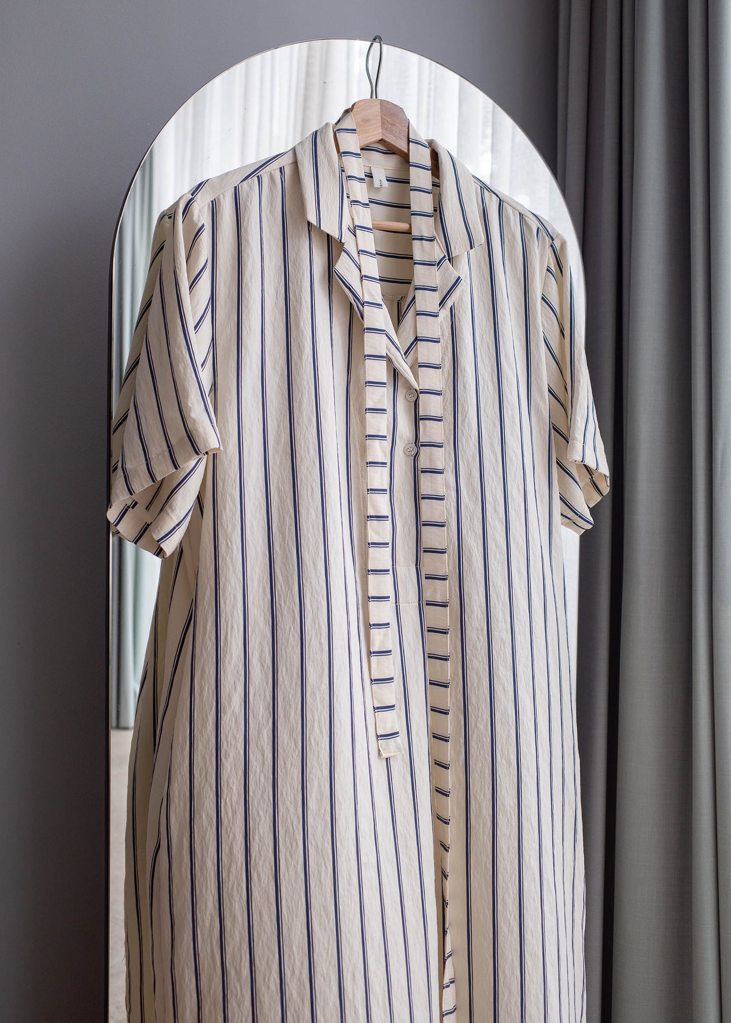 Striped shirt dress