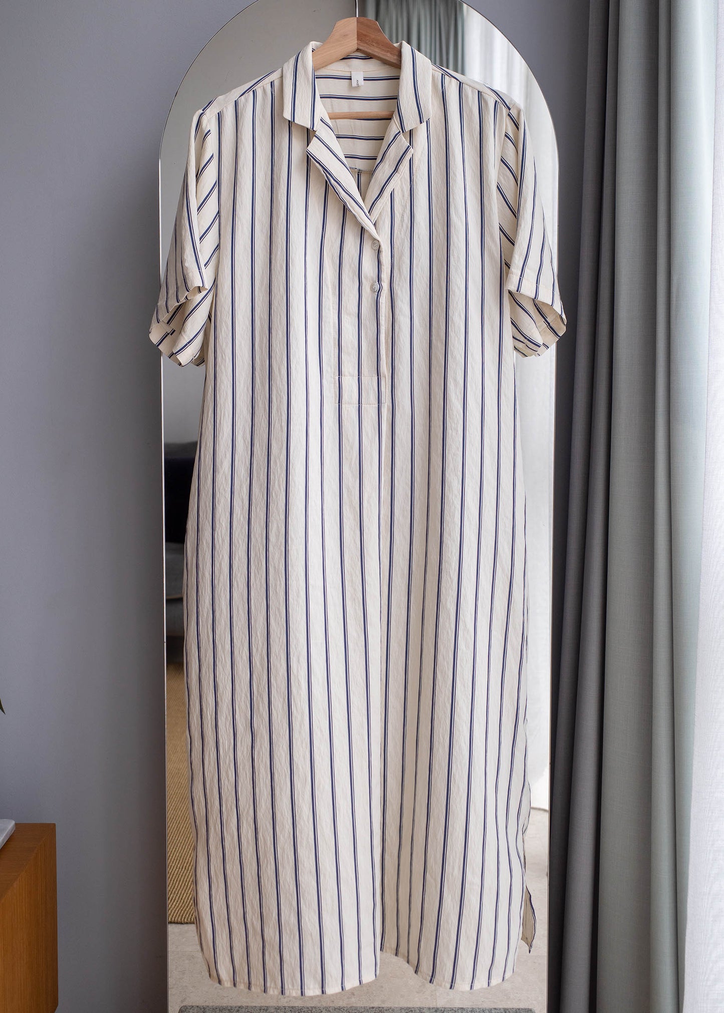 Striped shirt dress