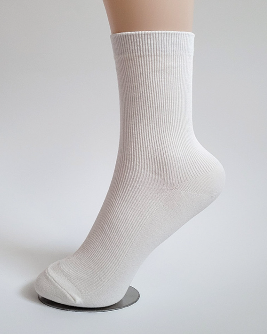 Ribbed cotton socks