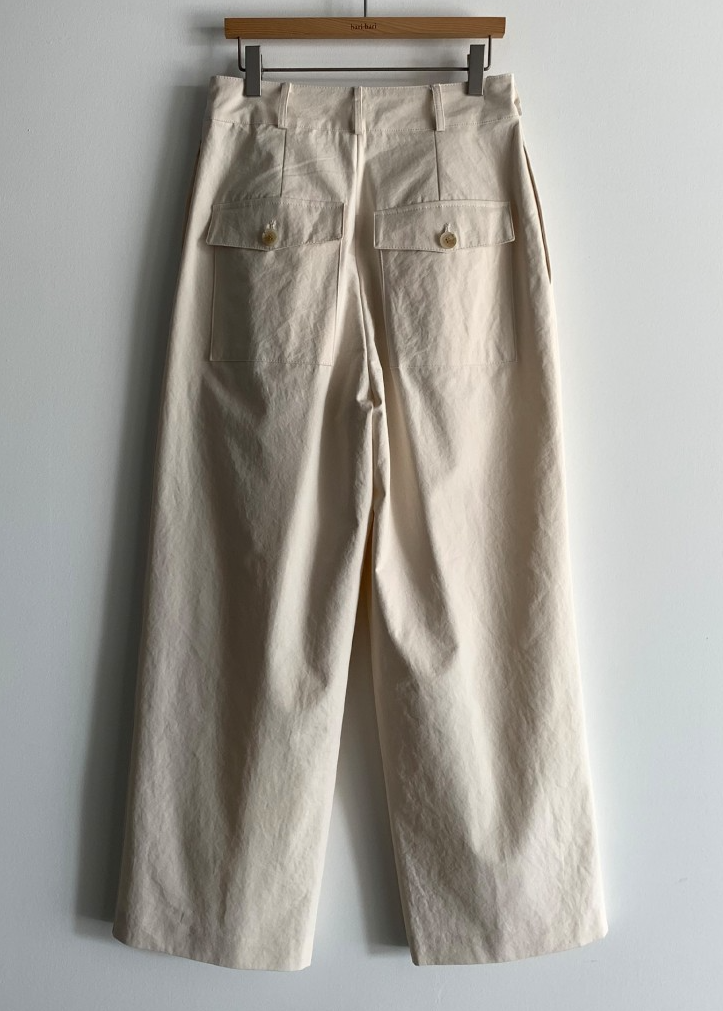 Bari side button pants
