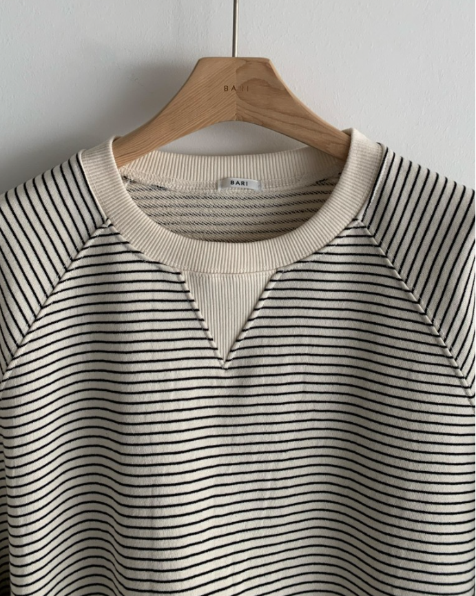 Striped sweat tee