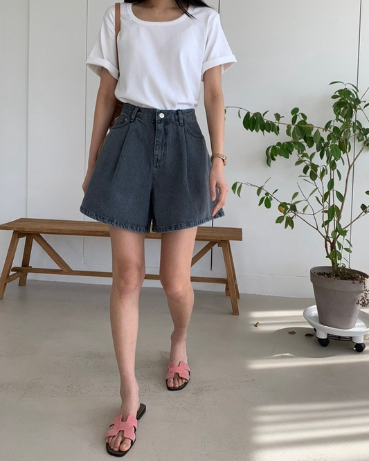A line grey shorts