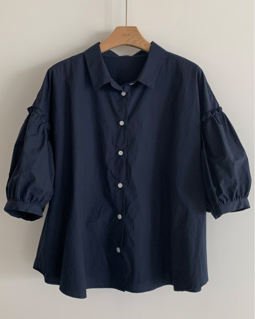 Frill sleeves shirt