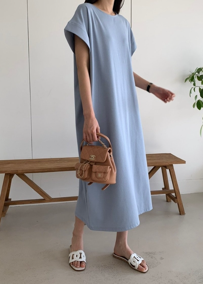 Cotton boxy dress