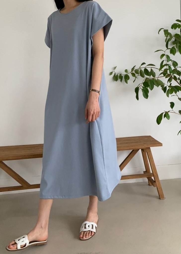 Cotton boxy dress