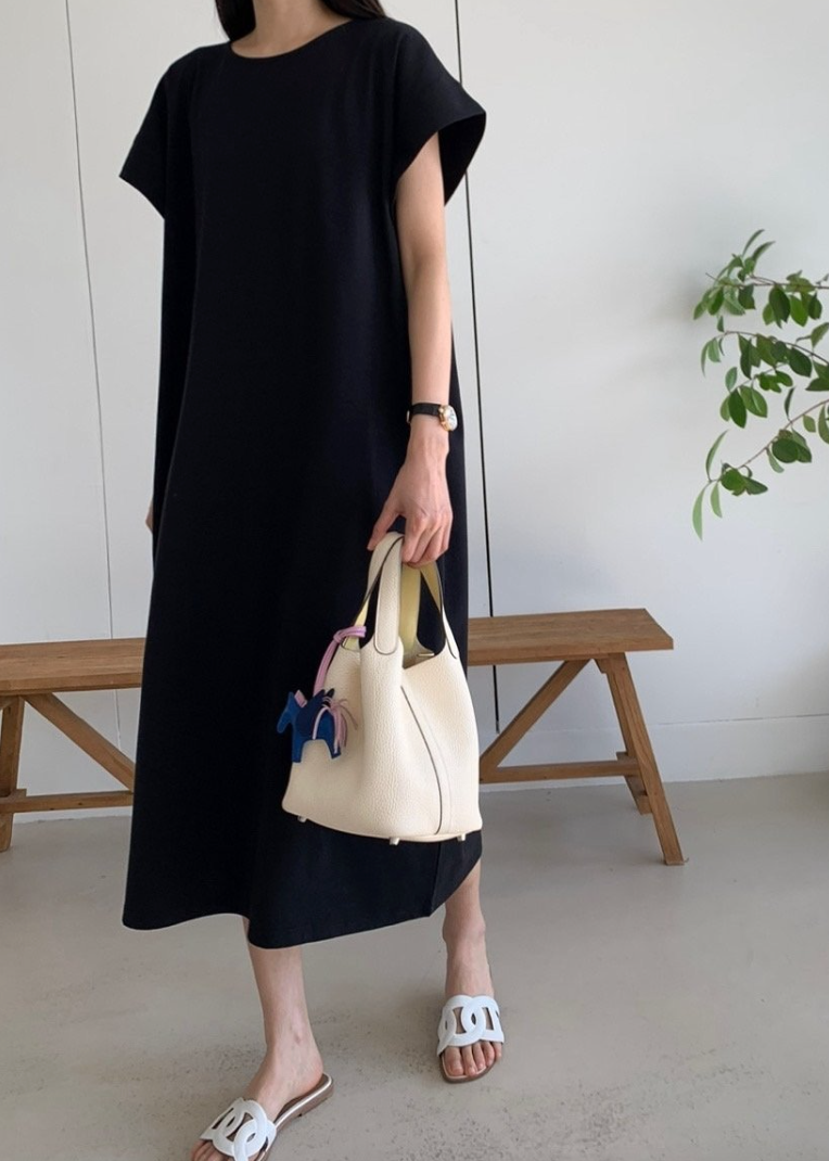 Cotton boxy dress